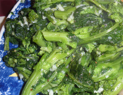 Broccoli Raab with garlic.